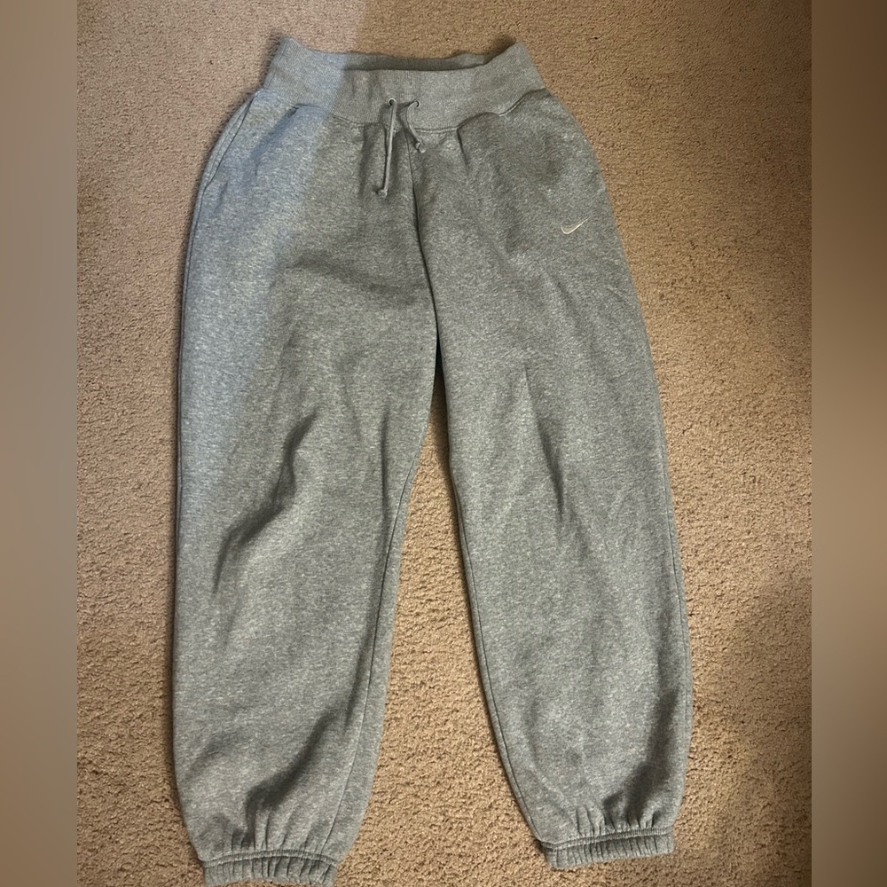 Nike Light Gray Oversized Joggers